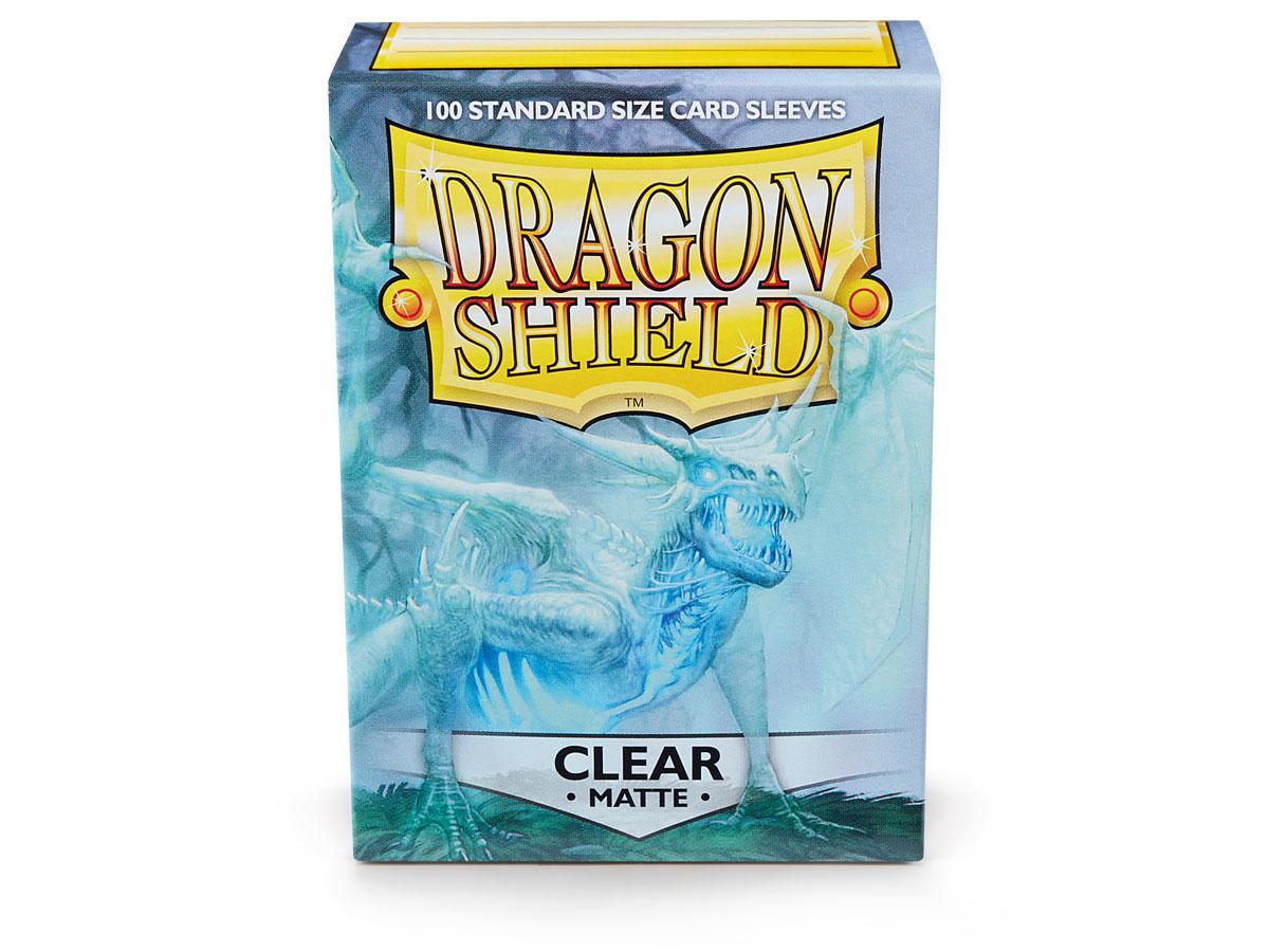 Dragon Shield Matte Sleeve - Clear ‘Angrozh’ 100ct | Spectrum Games