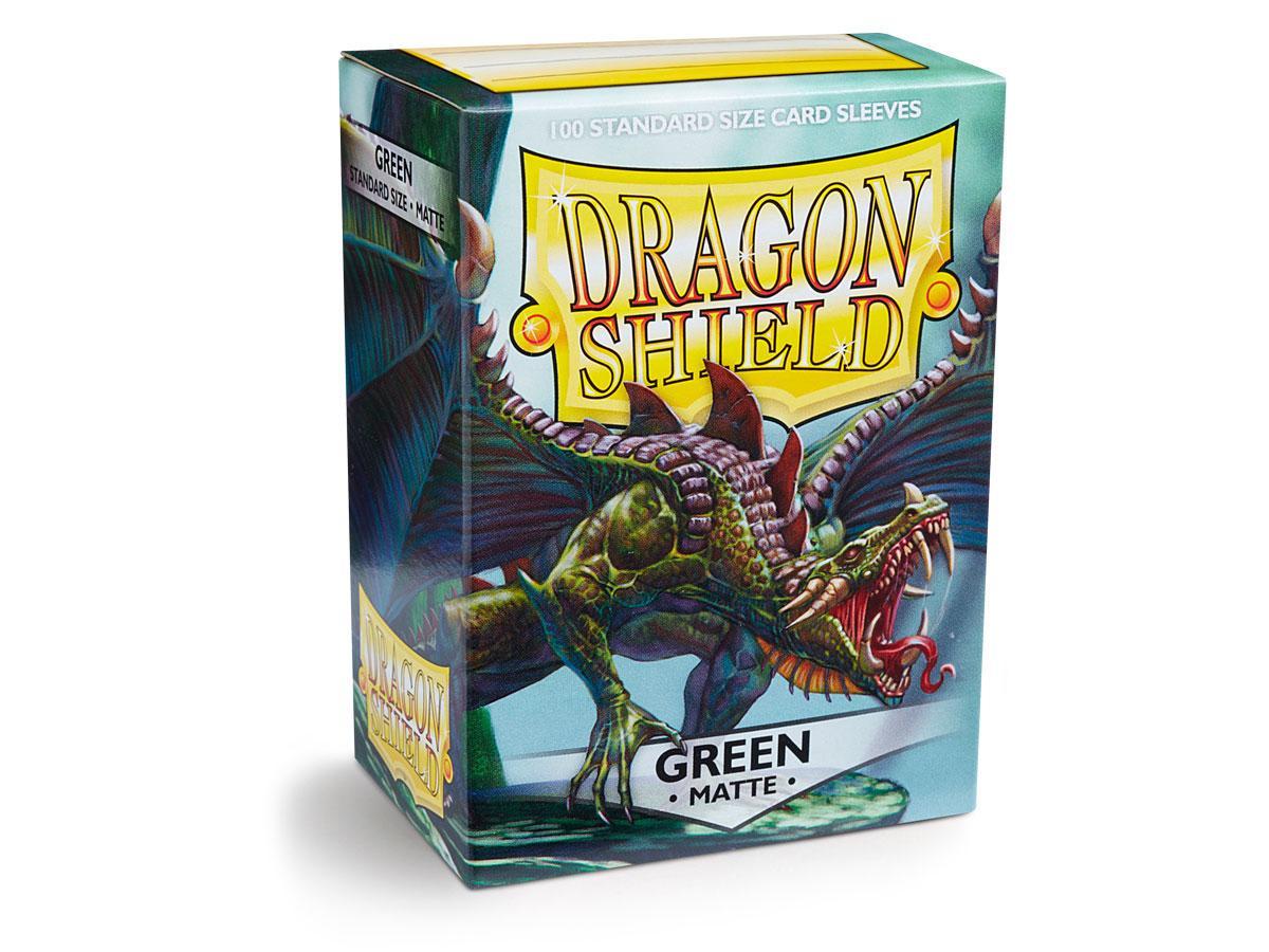 Dragon Shield Matte Sleeve - Green ‘Drakka Fiath’ 100ct | Spectrum Games