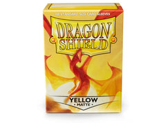 Dragon Shield Matte Sleeve - Yellow ‘Elichaphaz’ 100ct | Spectrum Games