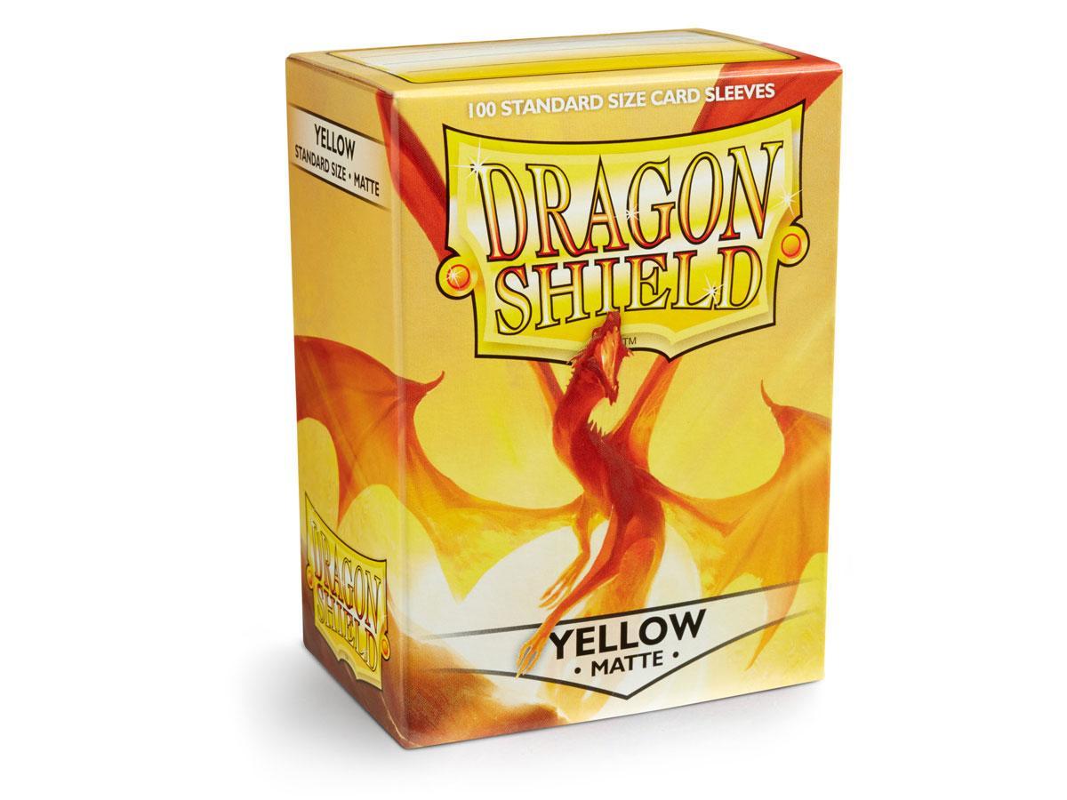 Dragon Shield Matte Sleeve - Yellow ‘Elichaphaz’ 100ct | Spectrum Games