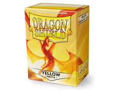 Dragon Shield Matte Sleeve - Yellow ‘Elichaphaz’ 100ct | Spectrum Games