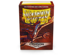 Dragon Shield Matte Sleeve - Crimson ‘Logi’ 100ct | Spectrum Games