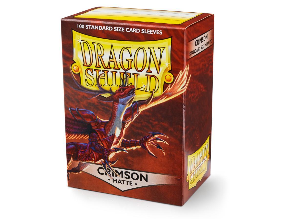 Dragon Shield Matte Sleeve - Crimson ‘Logi’ 100ct | Spectrum Games