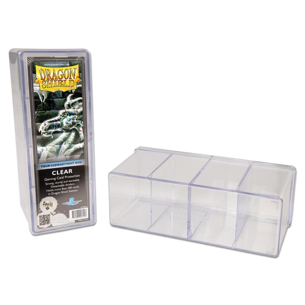 Dragon Shield Four Compartment Box – Clear | Spectrum Games