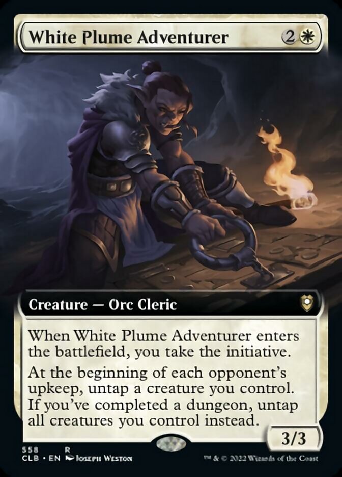 White Plume Adventurer (Extended Art) [Commander Legends: Battle for Baldur's Gate] | Spectrum Games