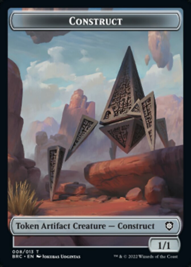 Construct (008) // Phyrexian Myr Double-Sided Token [The Brothers' War Commander Tokens] | Spectrum Games