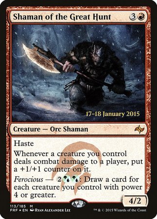 Shaman of the Great Hunt [Fate Reforged Promos] | Spectrum Games