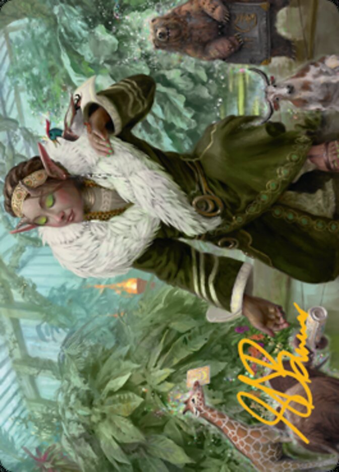 Rumor Gatherer Art Card (Gold-Stamped Signature) [Streets of New Capenna Art Series] | Spectrum Games