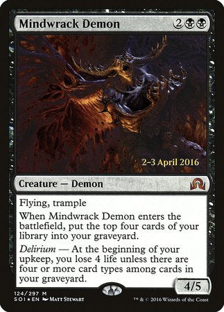 Mindwrack Demon [Shadows over Innistrad Promos] | Spectrum Games