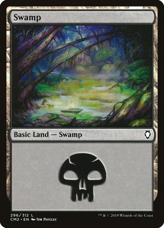 Swamp (296) [Commander Anthology Volume II] | Spectrum Games