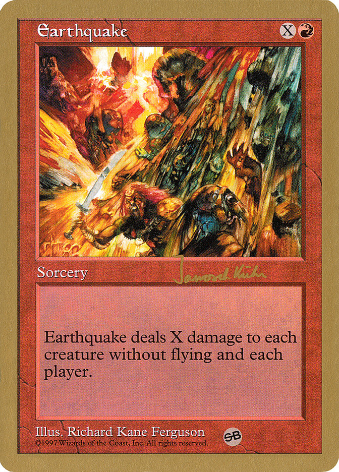 Earthquake (Janosch Kuhn) (SB) [World Championship Decks 1997] | Spectrum Games