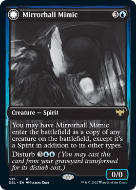 Mirrorhall Mimic // Ghastly Mimicry [Innistrad: Double Feature] | Spectrum Games