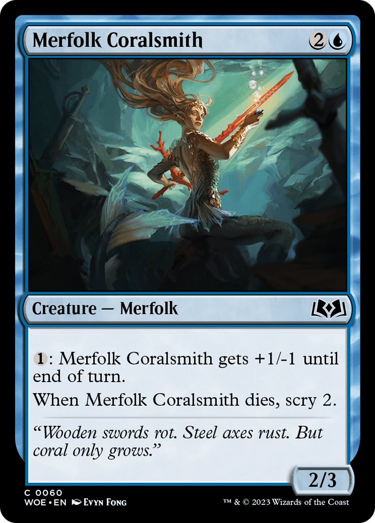 Merfolk Coralsmith [Wilds of Eldraine] | Spectrum Games