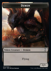 Demon // Copy Double-sided Token [Streets of New Capenna Commander Tokens] | Spectrum Games