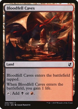 Bloodfell Caves [Commander 2019] | Spectrum Games
