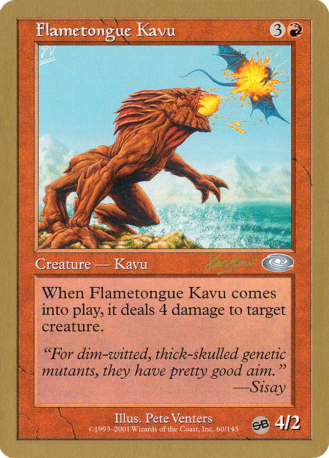 Flametongue Kavu (Sim Han How) (SB) [World Championship Decks 2002] | Spectrum Games