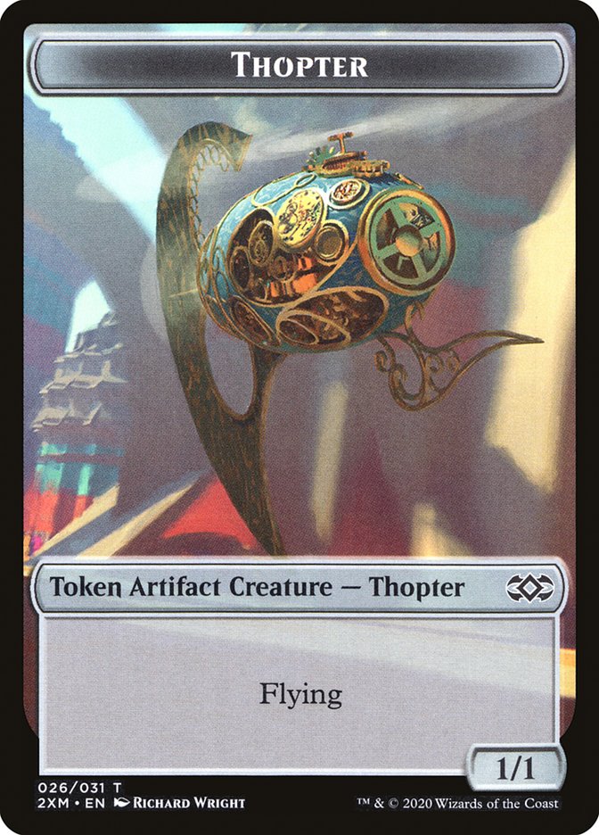 Myr (024) // Thopter (026) Double-sided Token [Double Masters Tokens] | Spectrum Games