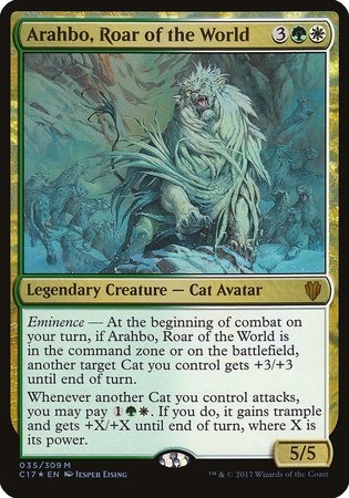 Arahbo, Roar of the World (Commander 2017) [Commander 2017 Oversized] | Spectrum Games