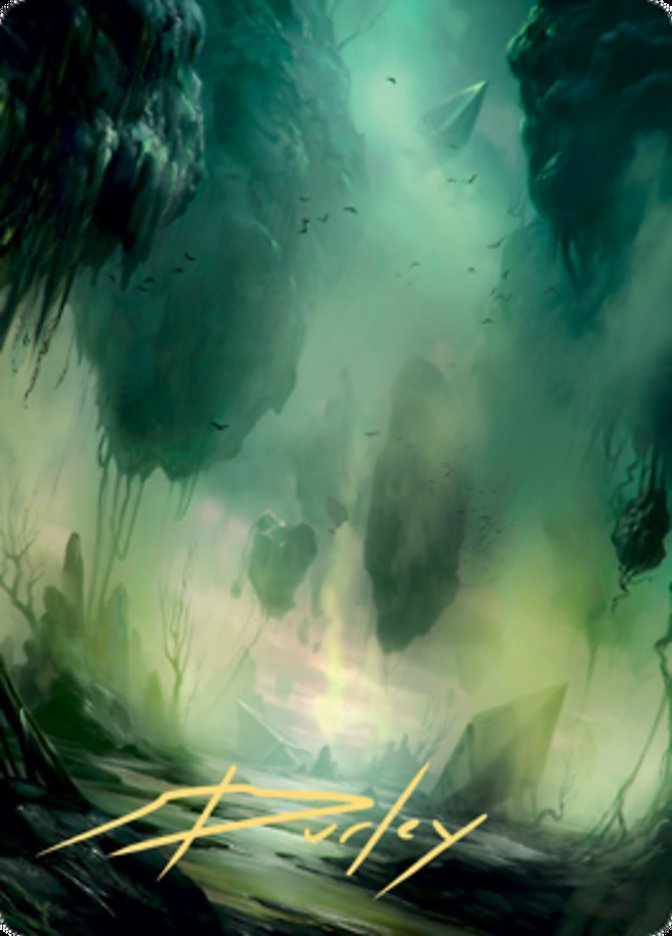 Swamp 1 Art Card (Gold-Stamped Signature) [Zendikar Rising Art Series] | Spectrum Games