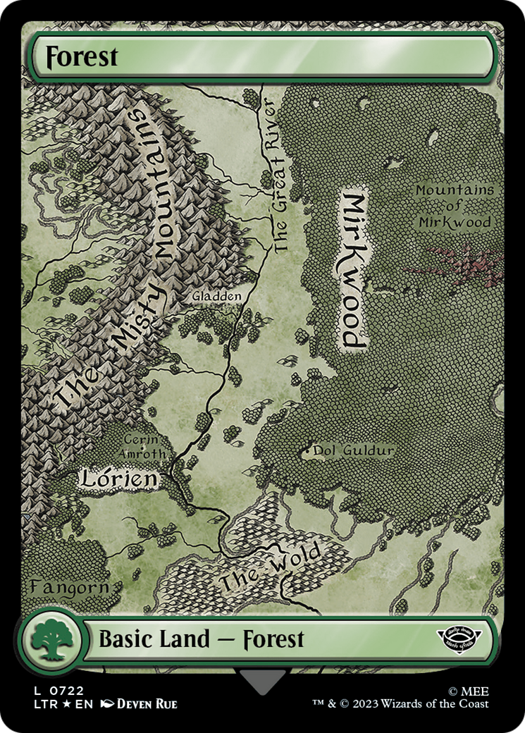 Forest (0722) (Surge Foil) [The Lord of the Rings: Tales of Middle-Earth] | Spectrum Games