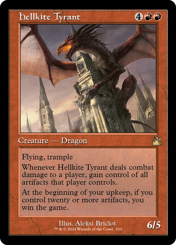 Hellkite Tyrant (Retro Frame) [Ravnica Remastered] | Spectrum Games