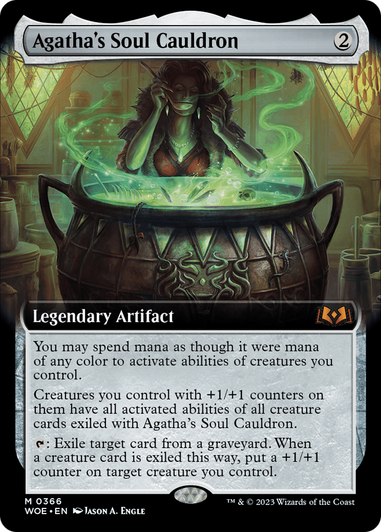 Agatha's Soul Cauldron (Extended Art) [Wilds of Eldraine] | Spectrum Games