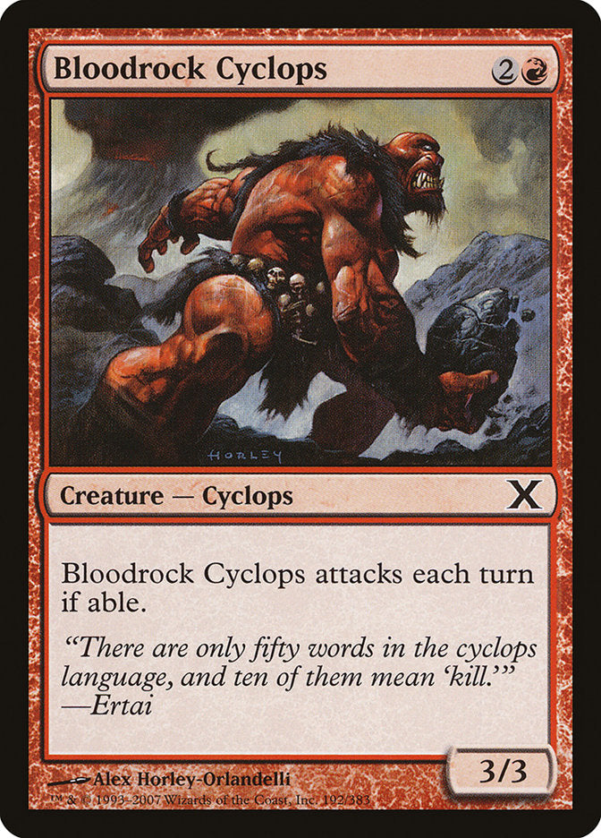 Bloodrock Cyclops [Tenth Edition] | Spectrum Games