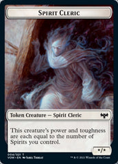Human (001) // Spirit Cleric Double-sided Token [Innistrad: Crimson Vow Tokens] | Spectrum Games