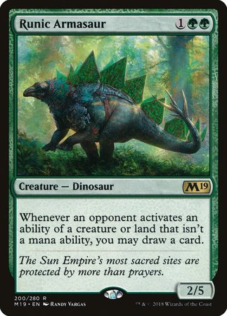 Runic Armasaur [Core Set 2019] | Spectrum Games