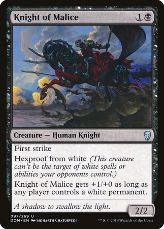 Knight of Malice [Dominaria] | Spectrum Games