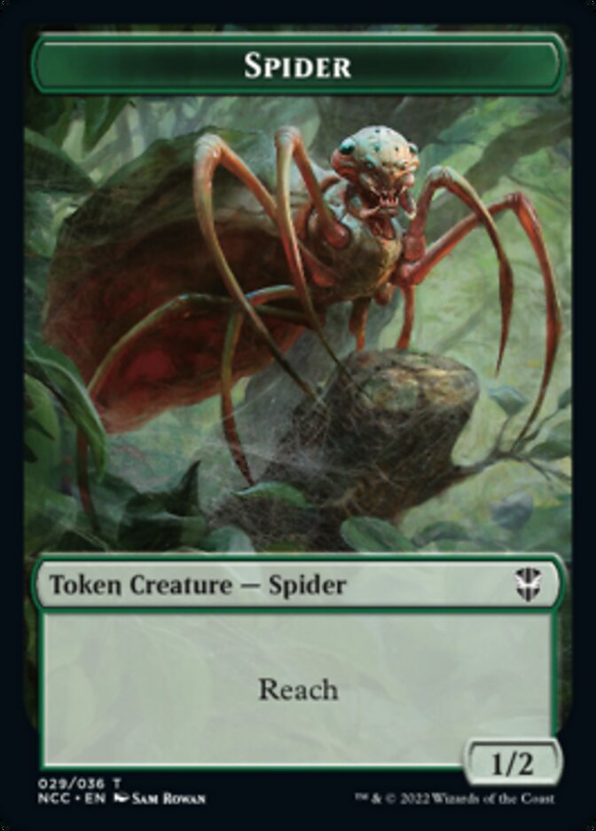 Treefolk // Spider Double-sided Token [Streets of New Capenna Commander Tokens] | Spectrum Games