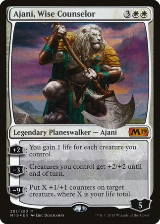 Ajani, Wise Counselor [Core Set 2019] | Spectrum Games
