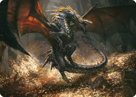 Cavern-Hoard Dragon Art Card [The Lord of the Rings: Tales of Middle-earth Art Series] | Spectrum Games