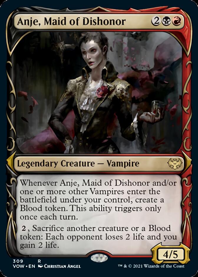 Anje, Maid of Dishonor (Showcase Fang Frame) [Innistrad: Crimson Vow] | Spectrum Games