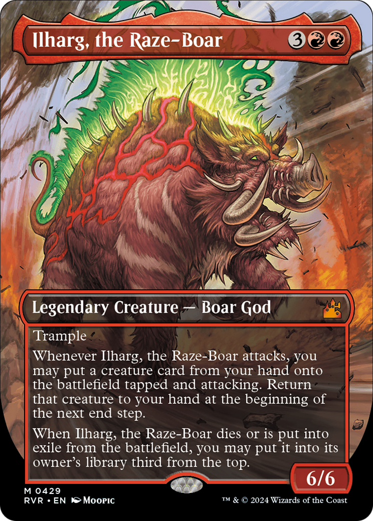 Ilharg, the Raze-Boar (Anime Borderless) [Ravnica Remastered] | Spectrum Games