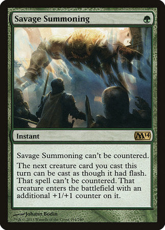 Savage Summoning [Magic 2014] | Spectrum Games