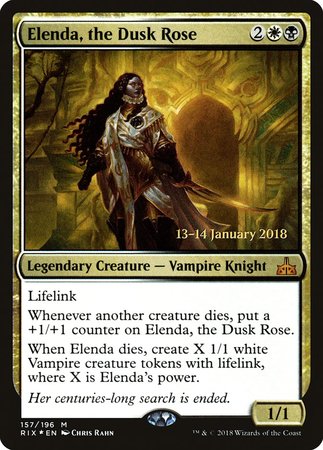 Elenda, the Dusk Rose [Rivals of Ixalan Promos] | Spectrum Games