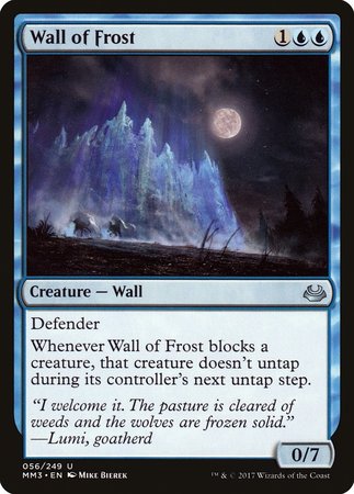 Wall of Frost [Modern Masters 2017] | Spectrum Games