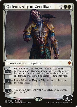 Gideon, Ally of Zendikar SDCC 2016 EXCLUSIVE [San Diego Comic-Con 2016] | Spectrum Games