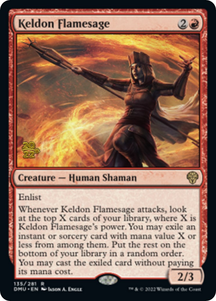 Keldon Flamesage [Dominaria United Prerelease Promos] | Spectrum Games