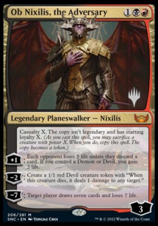 Ob Nixilis, the Adversary (Promo Pack) [Streets of New Capenna Promos] | Spectrum Games