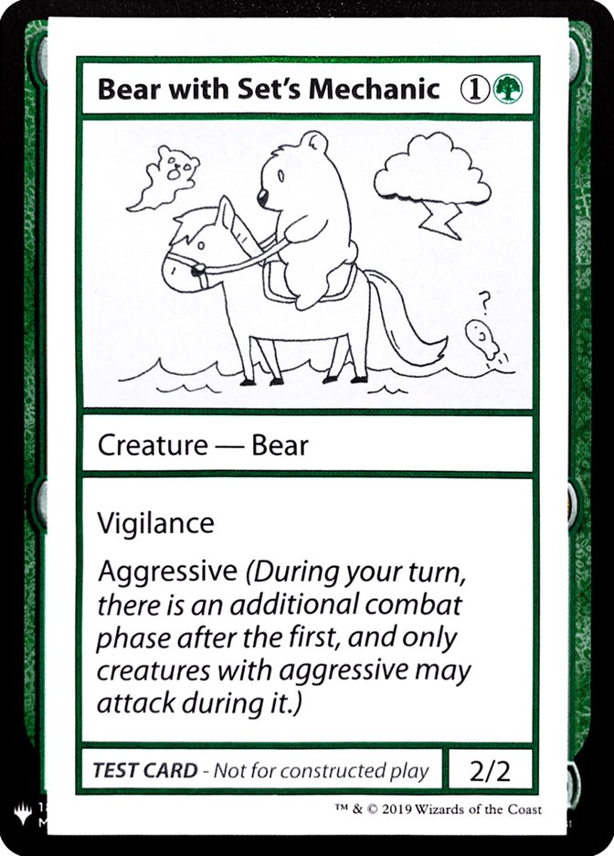 Bear with Set's Mechanic [Mystery Booster Playtest Cards] | Spectrum Games