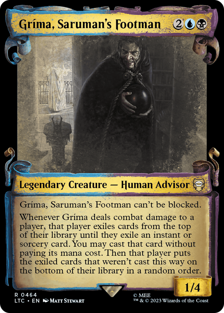 Grima, Saruman's Footman [The Lord of the Rings: Tales of Middle-Earth Commander Showcase Scrolls] | Spectrum Games