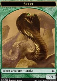 Snake // Warrior Double-sided Token [Hour of Devastation Tokens] | Spectrum Games