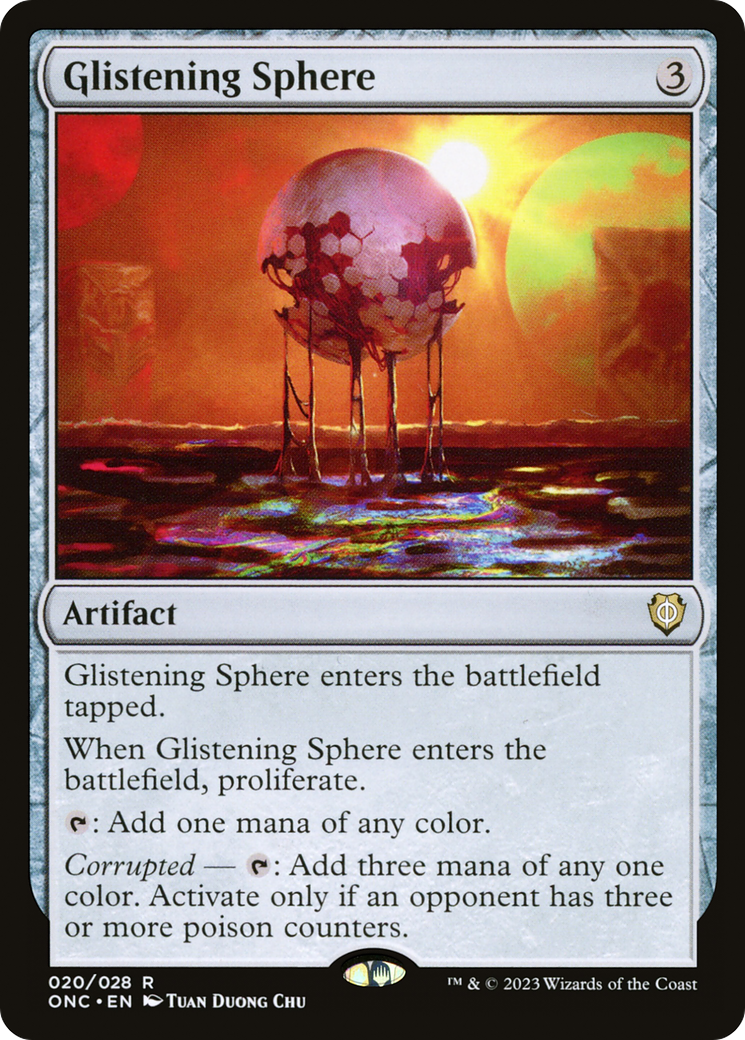Glistening Sphere [Phyrexia: All Will Be One Commander] | Spectrum Games