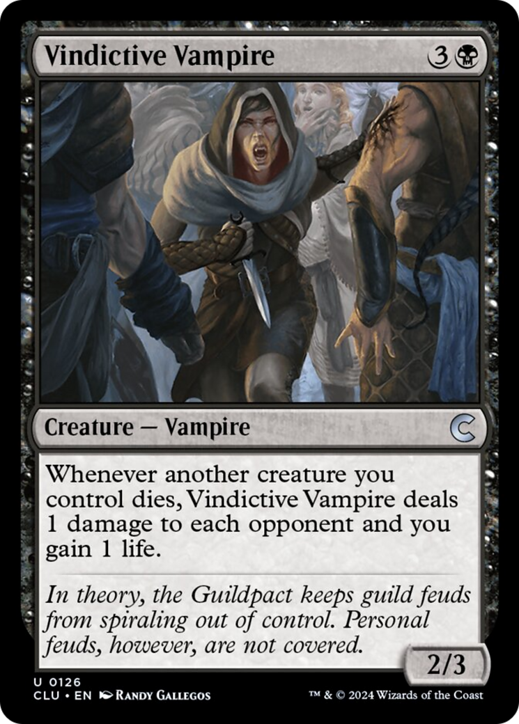 Vindictive Vampire [Ravnica: Clue Edition] | Spectrum Games