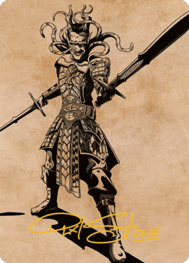 Zevlor, Elturel Exile Art Card (78) (Gold-Stamped Signature) [Commander Legends: Battle for Baldur's Gate Art Series] | Spectrum Games