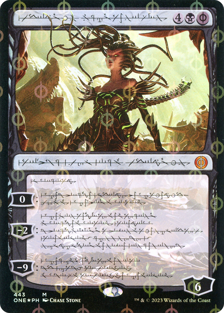 Vraska, Betrayal's Sting (Phyrexian Step-and-Compleat Foil) [Phyrexia: All Will Be One] | Spectrum Games