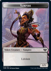 Human (001) // Vampire (016) Double-sided Token [Innistrad: Crimson Vow Tokens] | Spectrum Games