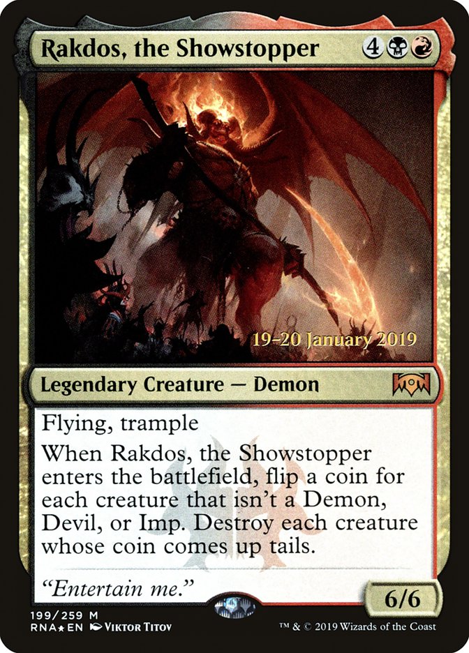 Rakdos, the Showstopper [Ravnica Allegiance Prerelease Promos] | Spectrum Games